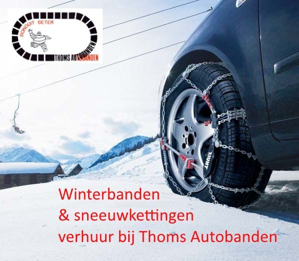 Winterbanden en sneeuwkettingen verhuur